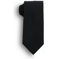 57" Black Polyester Poplin Uniform Tie